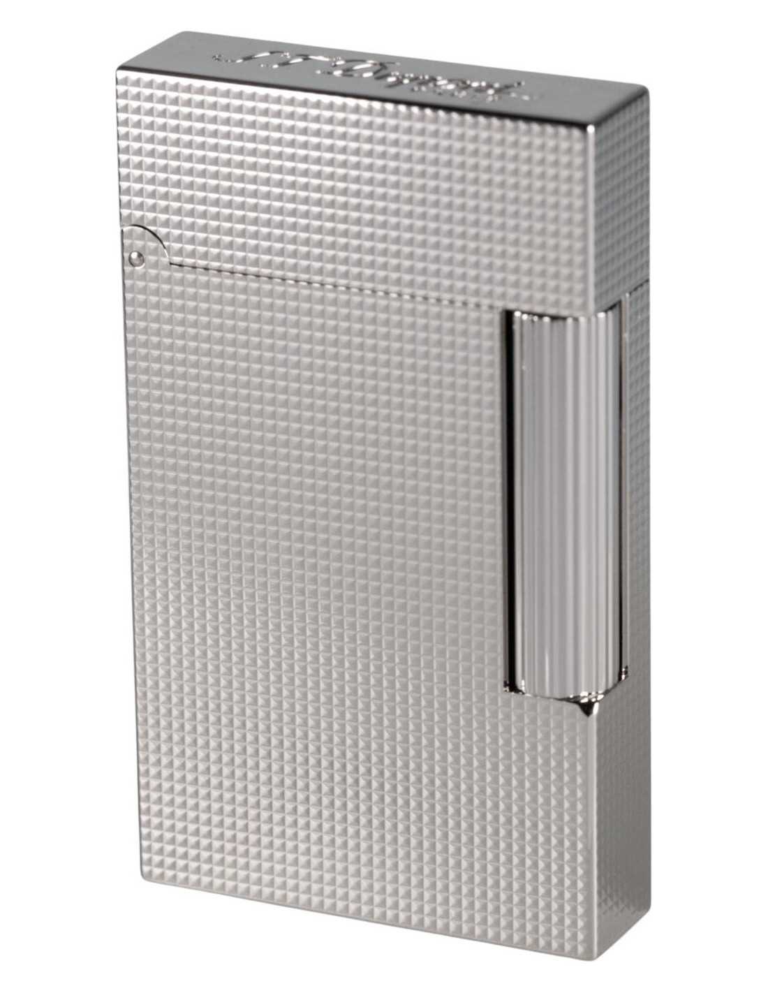 Luksus S.T. Dupont Ligne 2 Lighter i Palladium Diamond Head