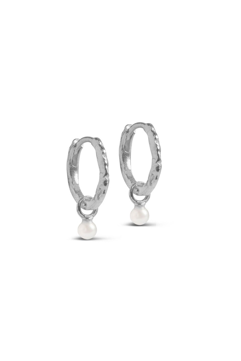 Enamel - øreringe - Hoops Belle Pearl - Pearl