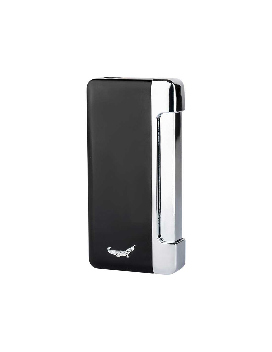 Formel Krokodille Jet Lighter - Sort med Jet Flamme