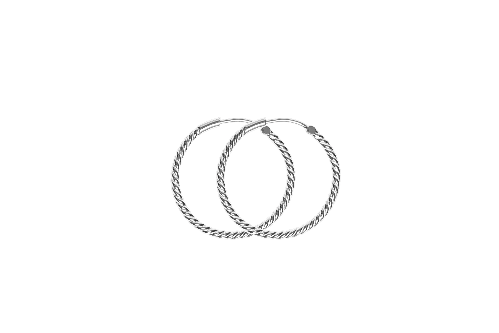 Ix Rope Earrings Silver