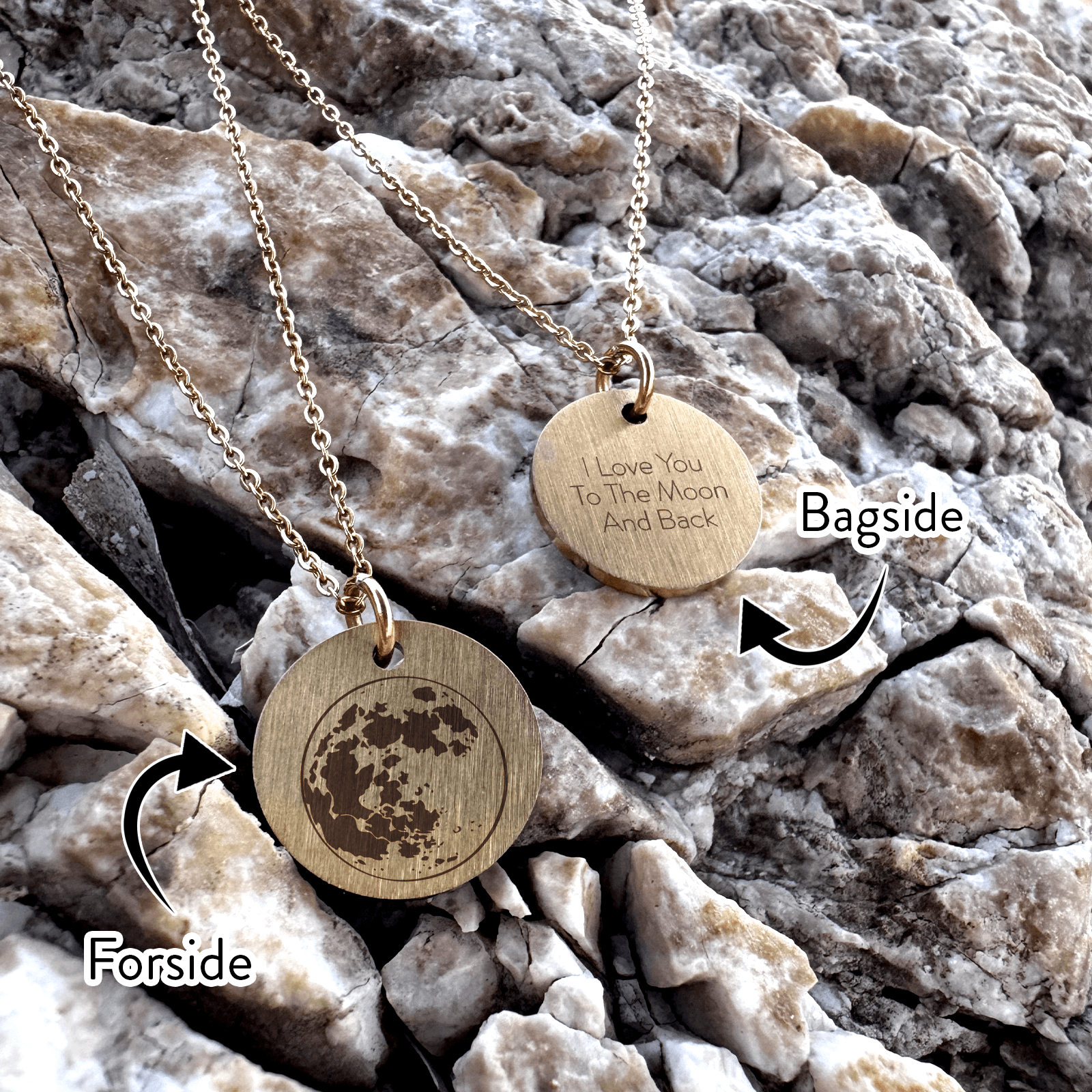 Smykkeboks "I Love You To The Moon And Back" - Gaveidé