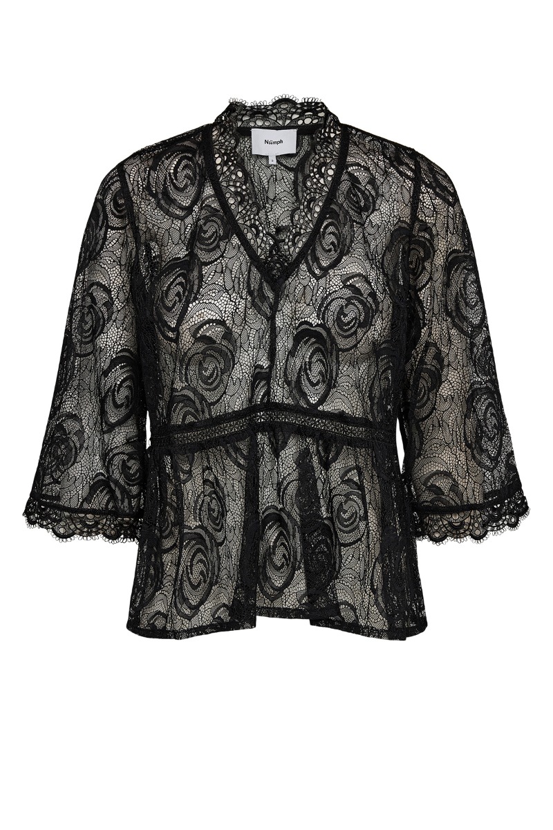 Nümph - Ibis Bluse - Transparent Bluse til Udsalg