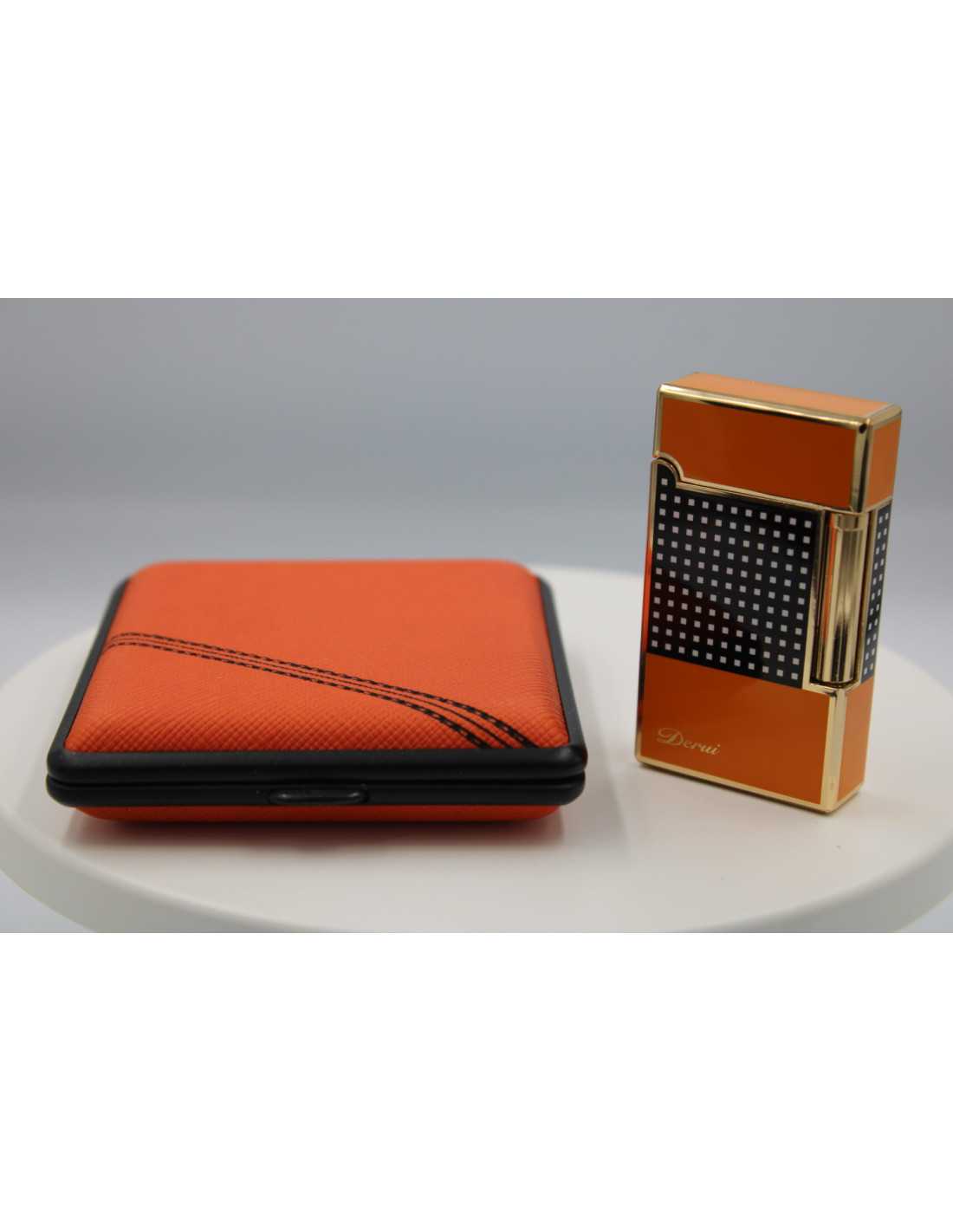 Eksklusivt sæt: Luigi Ricci Jetlighter & Cigaretetui
