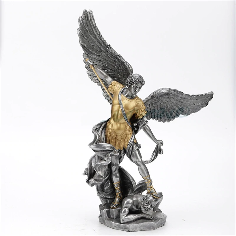 Sankt Michael Statue og Skulptur - Unik Smykkeboks