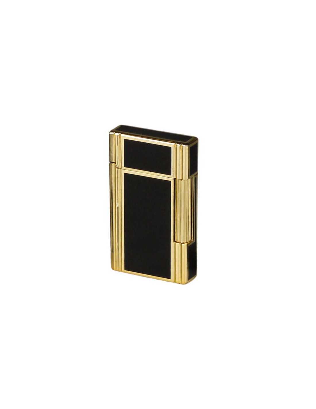 Sky Kvalitets Lighter i Sort og Guld - Eksklusiv Flintlighter
