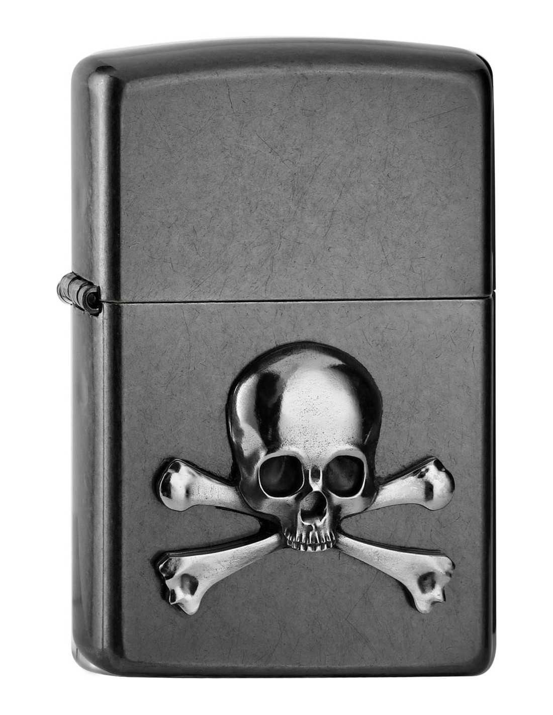 Zippo lighter med "skull bones" design - Limited Edition