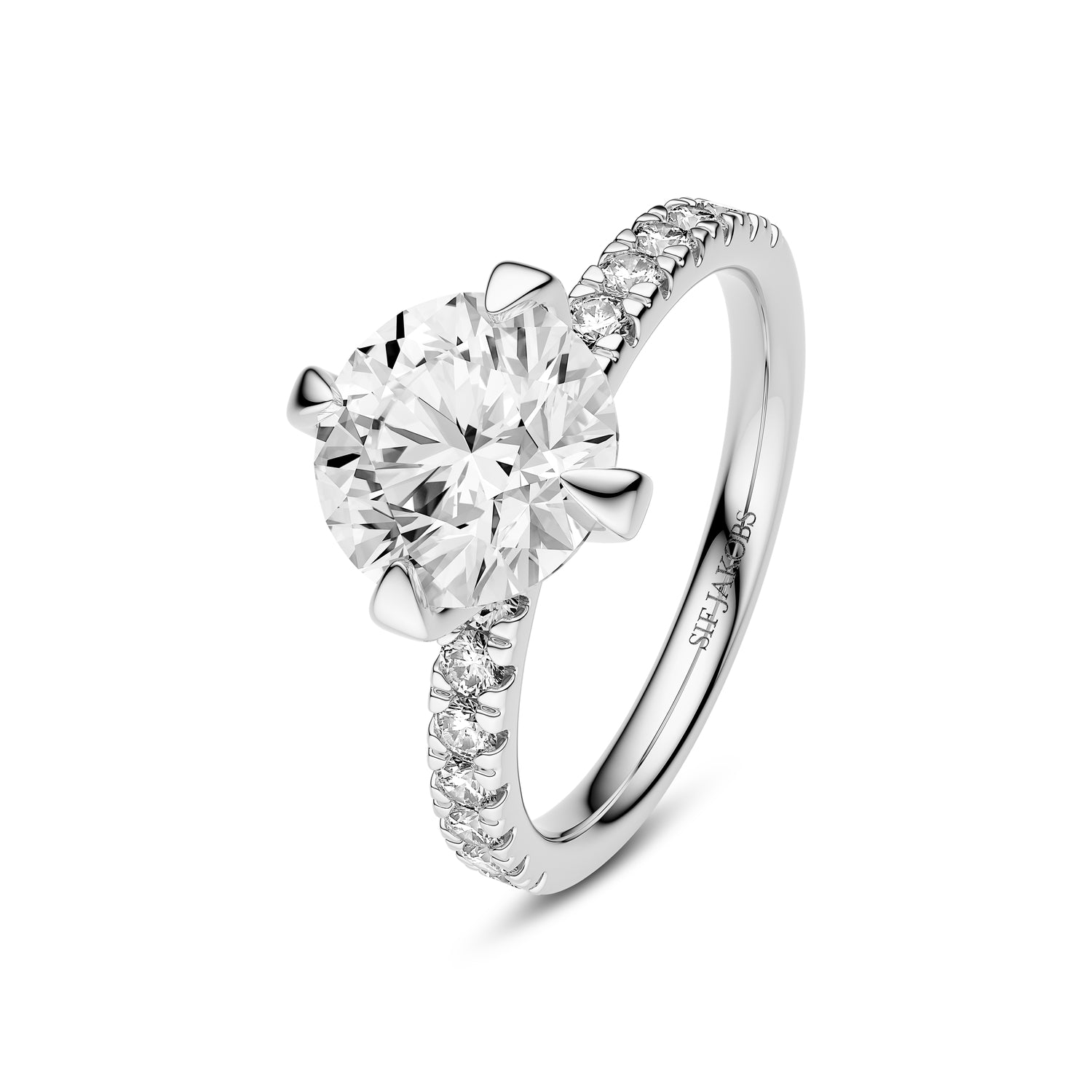 Ring Venice Solitaire Altro - 14 Kt Guld med Diamanter