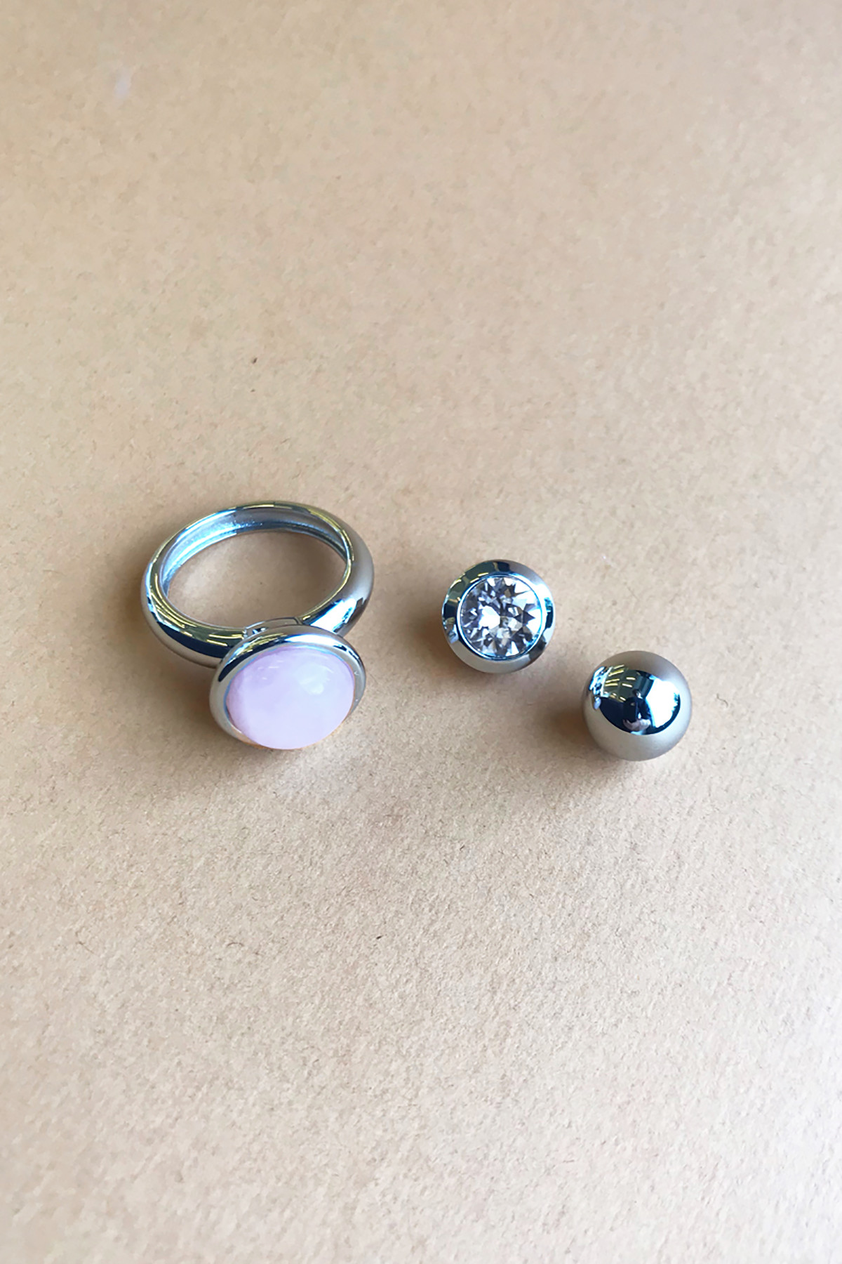 Dyrberg Kern Compliments Ring Sæt i Sølv - Unik Tilpasning