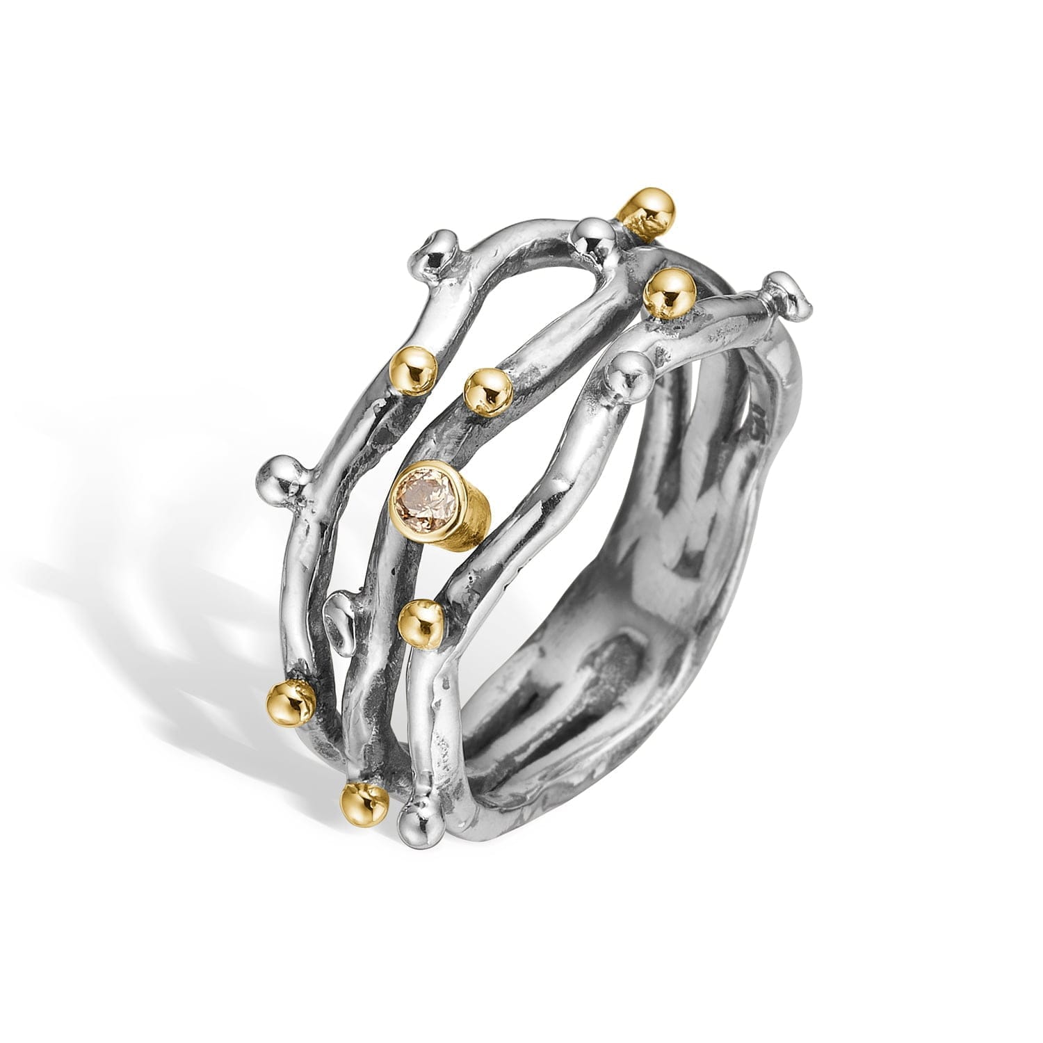 Ring Grace Triple Polished – Håndlavet Sølvring 925