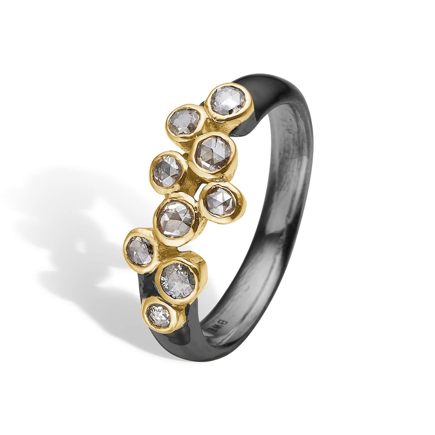 Ring Elisbeth 9-rose med 9 rosenformede diamanter