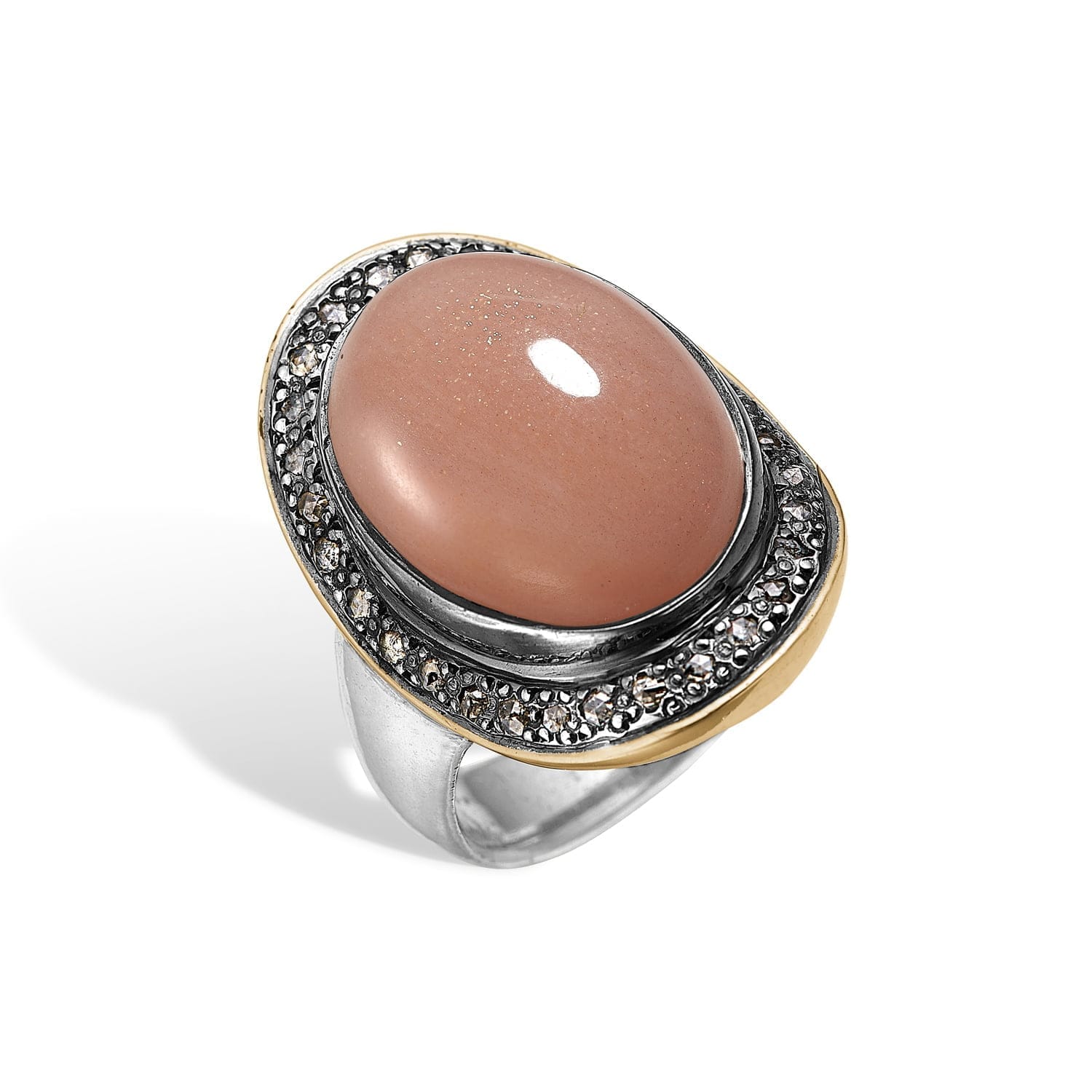 Ring Corso Boho Pink Moon med diamanter - Bybirdie.dk