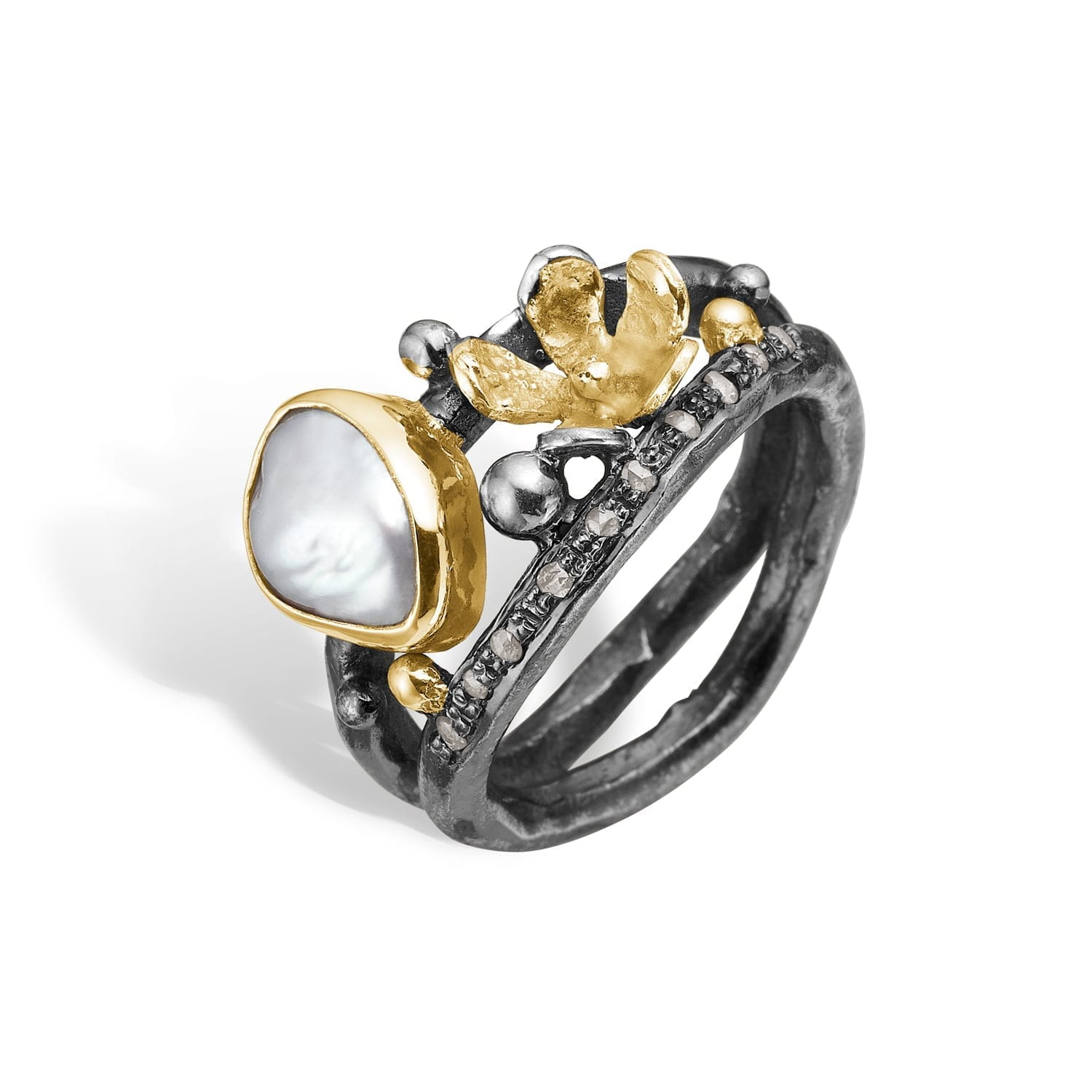 Ring Dubeca Keshi Flower – Elegance fra Naturen