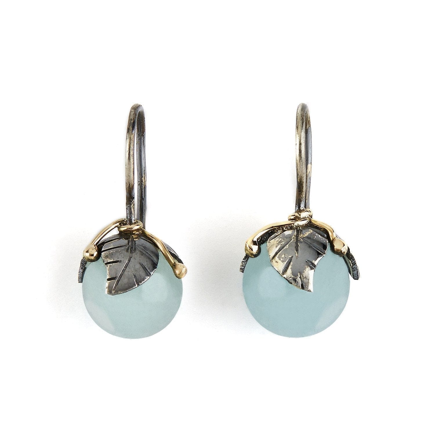 Urban Leaf Drops Aquamarine ørehængere