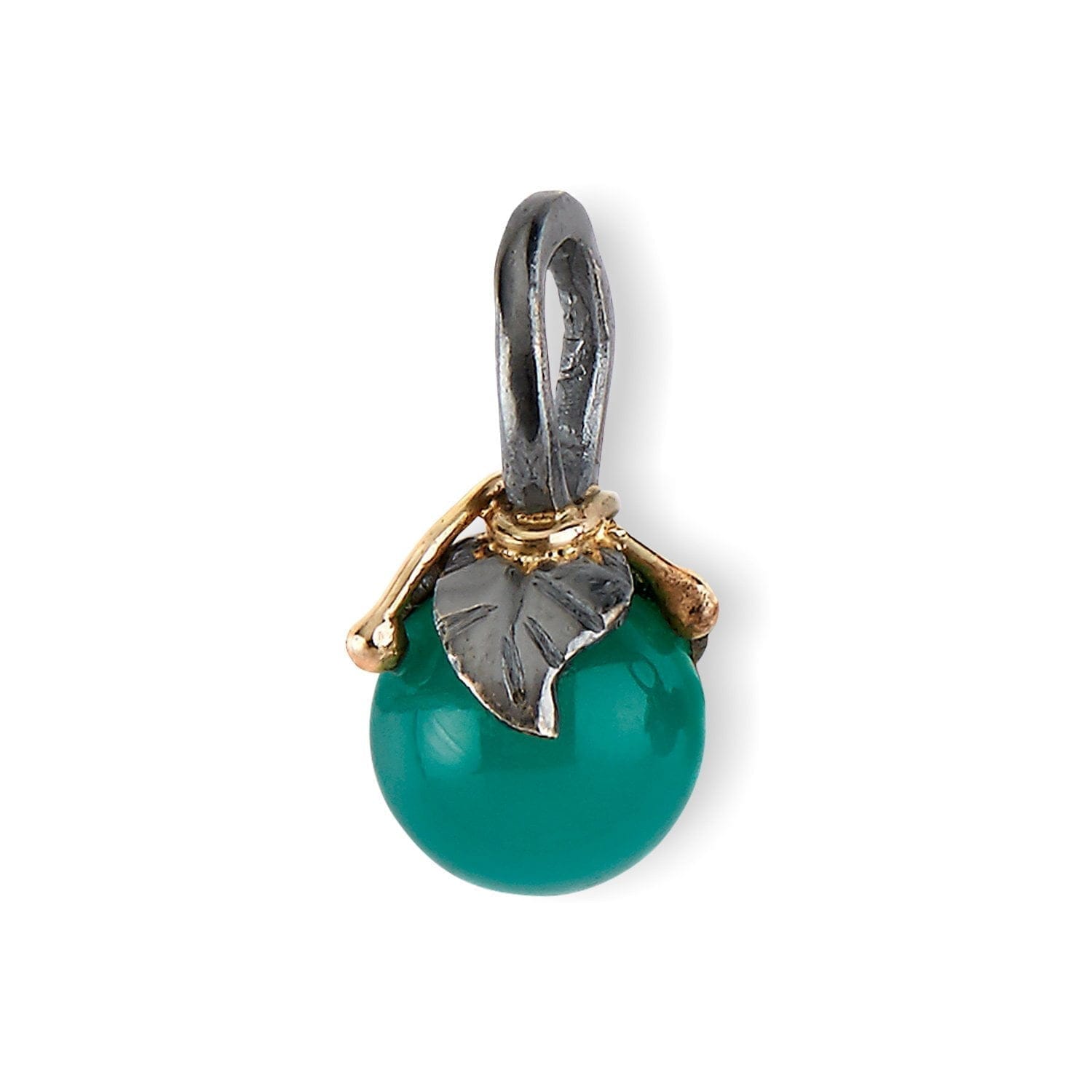 Urban Leaf Drop Green Onyx Vedhæng S
