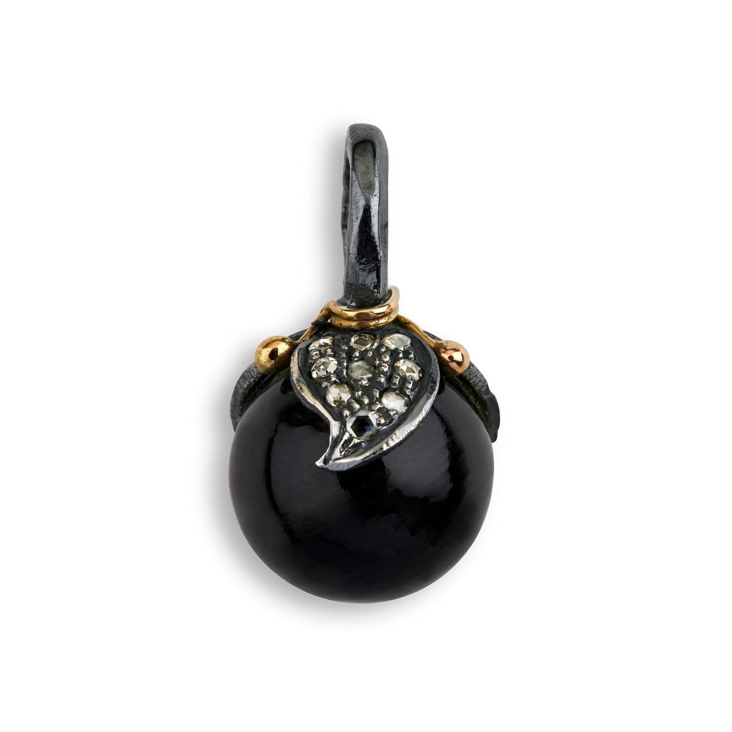 Leaf Drop Pav? Black Onyx Vedhæng