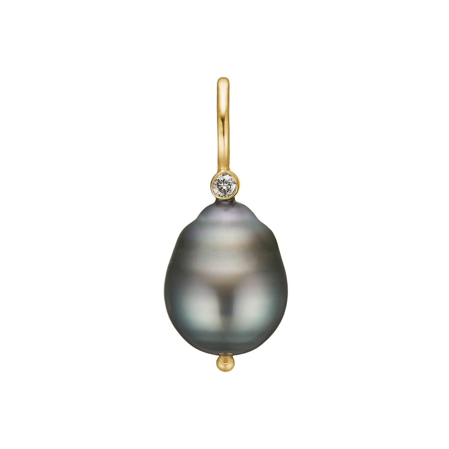 Nobility Tahiti Perle Vedhæng med Diamant - Unik Elegance