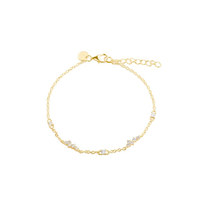 Aura Armbånd med Klare Zirkonia - 100% Nikkelfri