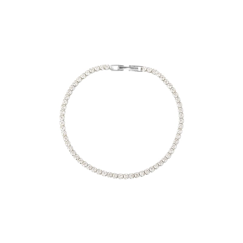 Tennisarmbånd 18 cm med CZ-sten i sølv - Nyhed!