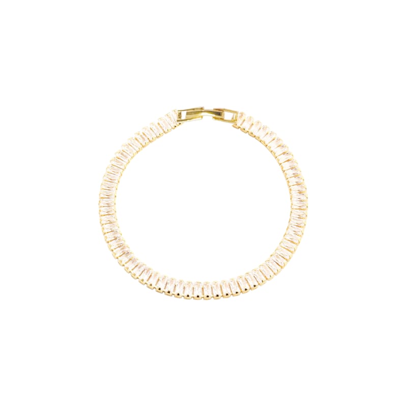Tennisarmbånd Philina 175 - Glitrende Baguette Zirkonia