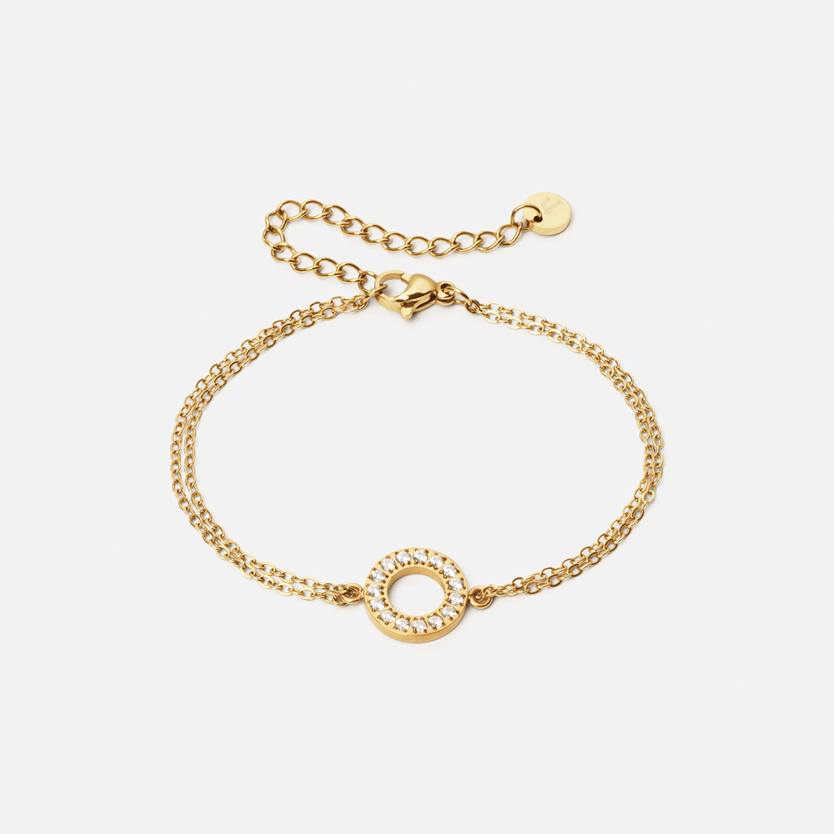 Circle Zirkon Armbånd 18k Guldbelagt - Elegant Design