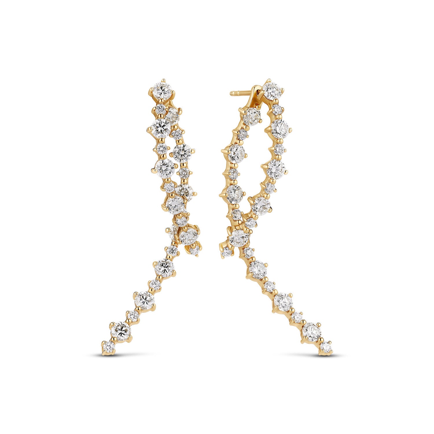 øreringe Brina Lungo - 14 Kt Guld El Hvidguld 247 Ct Tw G-h Vs Lab-grown Diamanter