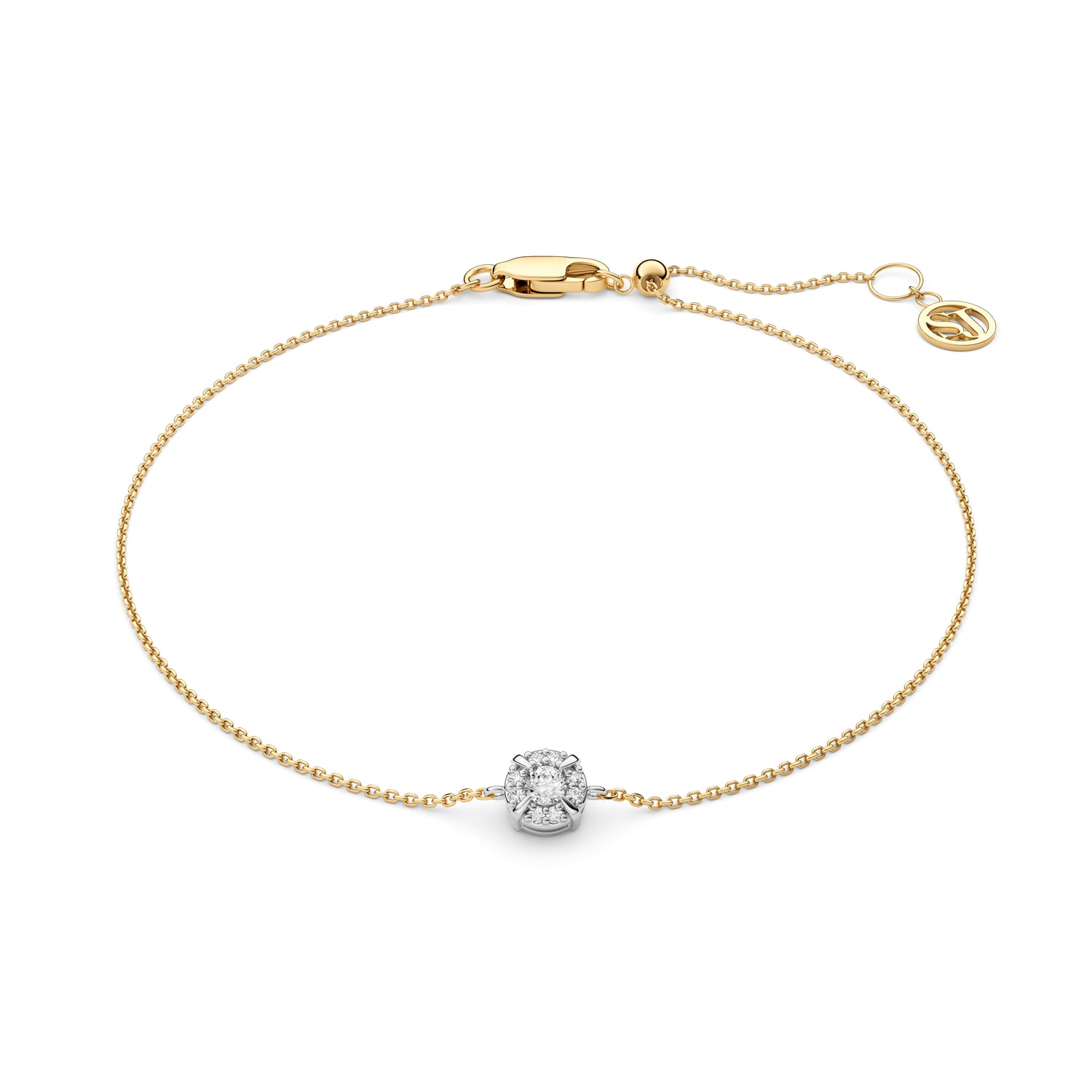 Armbånd Rome - 14 Kt Guld El Hvidguld 009 Ct Tw G-h Vs Lab-grown Diamanter