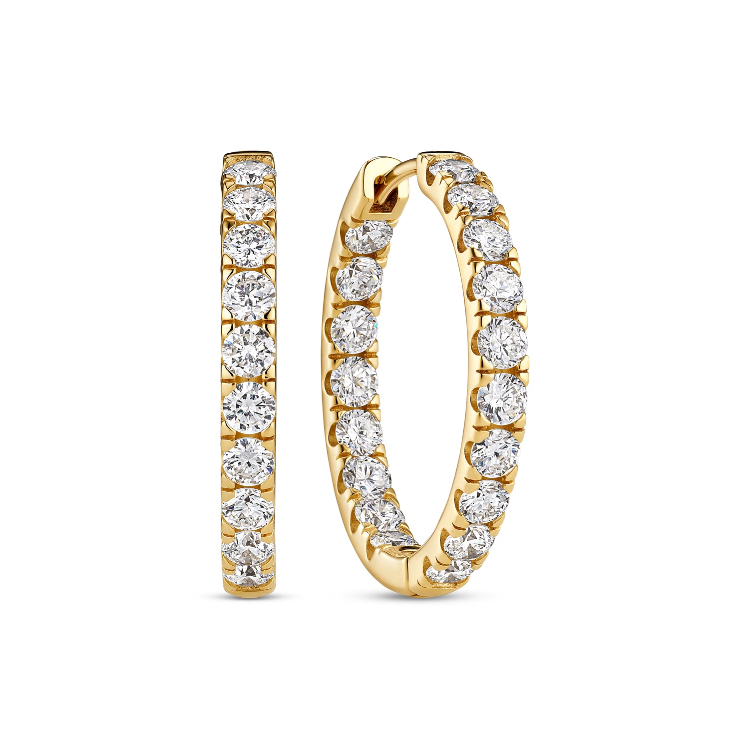 øreringe Alba Eternity - 14 Kt Guld El Hvidguld 216 Ct Tw G-h Vs Lab-grown Diamanter