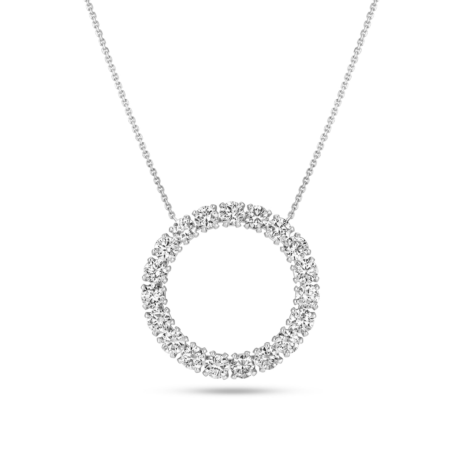 Halskæde Bellina - 14 Kt Guld El Hvidguld 190 Ct Tw G-h Vs Lab-grown Diamanter