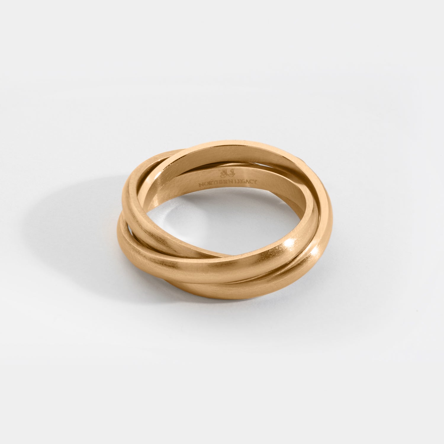 Helix Band Ring - Guldtonet - Str 8 - Herre - Northern Legacy