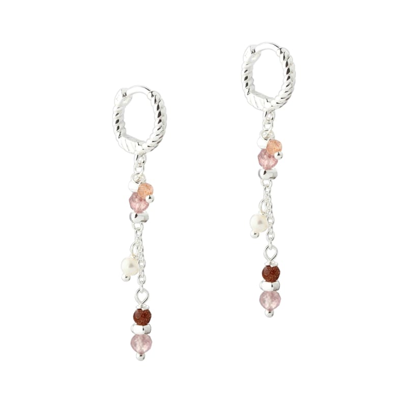 Peachy Hoop    Silver