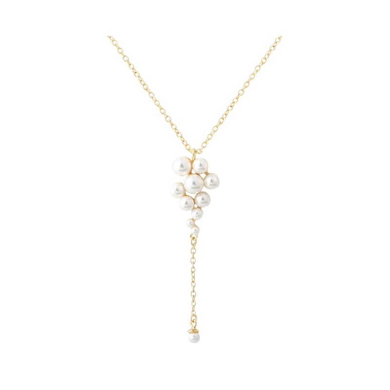 Luna Cluster Necklace  Golden