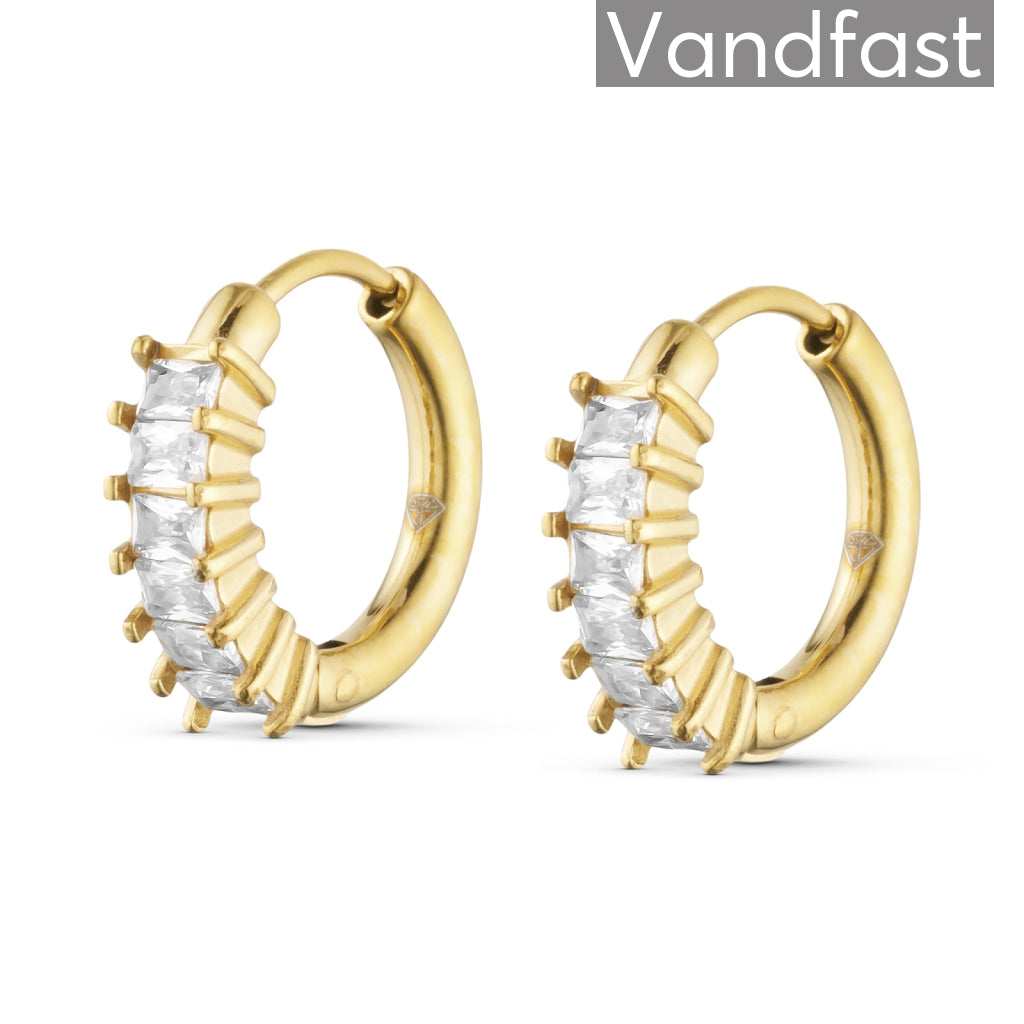 Annebrauner Amara Creole øreringe 18k Guldbelagte