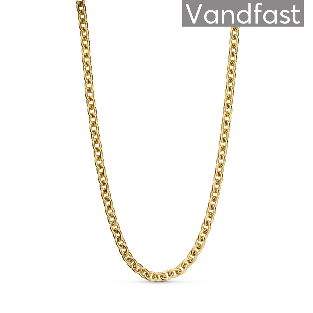 Annebrauner Anker Halskæde 18k Guldbelagt