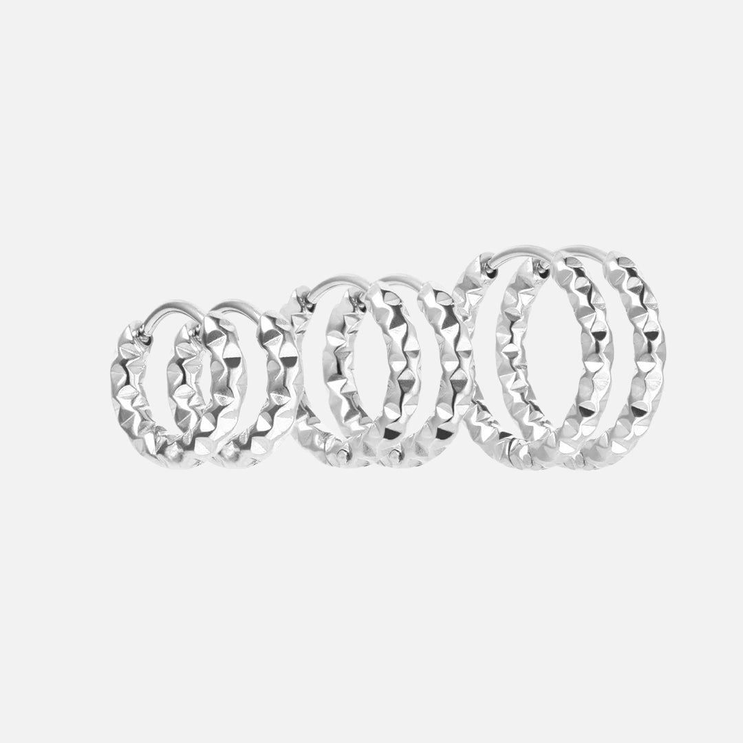 Astra Hoops øreringe 121518mm Sølvfarvet