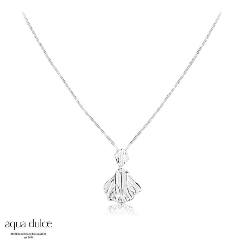 Hulda Long Necklace  Silver