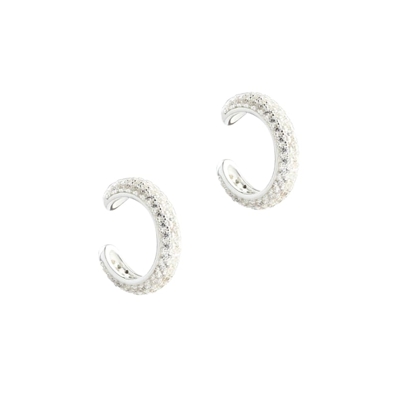 Pav? Cuff Single   Silver