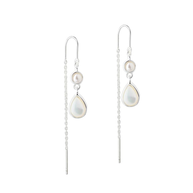 Celestia Pearl Thread   Silver