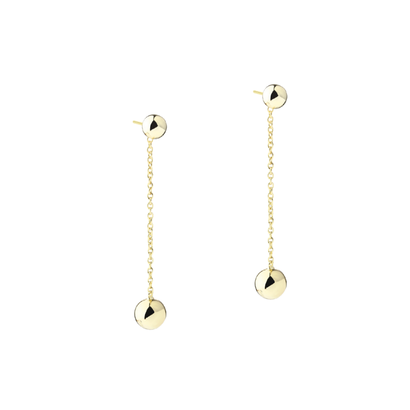 Alba Earstud Long  Golden