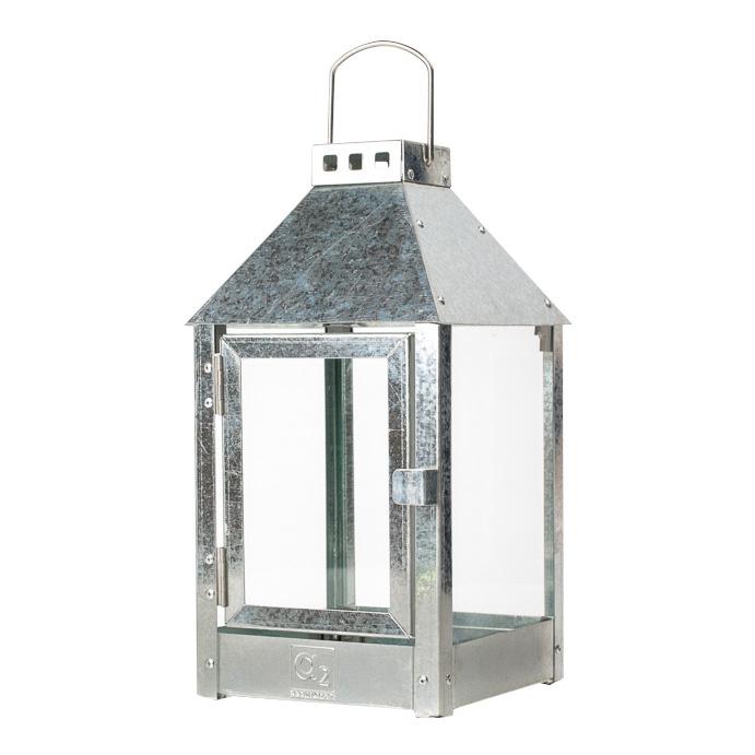 Udendørs Galvaniseret Lanterne 3 Størrelser A2 Living Lanterner Til Udendørs året Rundt Fra 449 Kr Super Gaveide - Størrelse 125 X 125 X 25 Cm