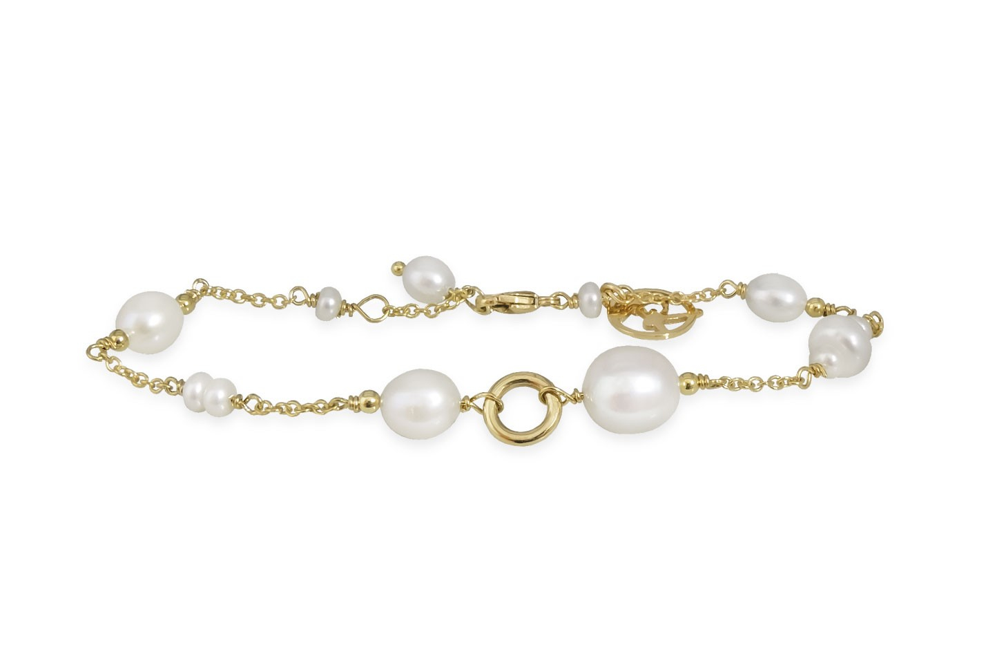 Rabinovich - Armbånd Forgyldt Med Hvide Perler - Melrose