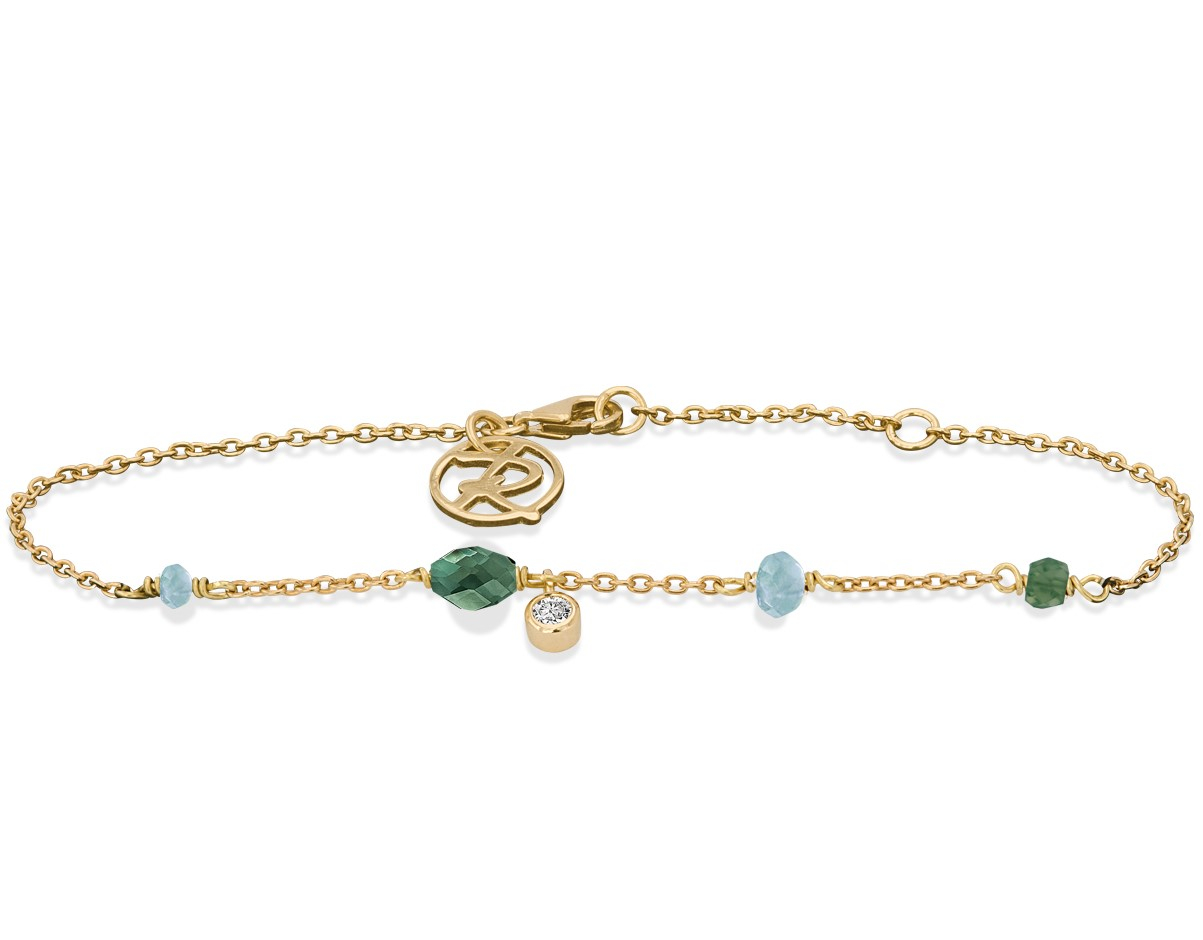 Rabinovich - Armbånd Forgyldt Med Sten - Minetta