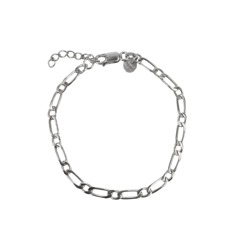 Figaro One Bracelet Silver