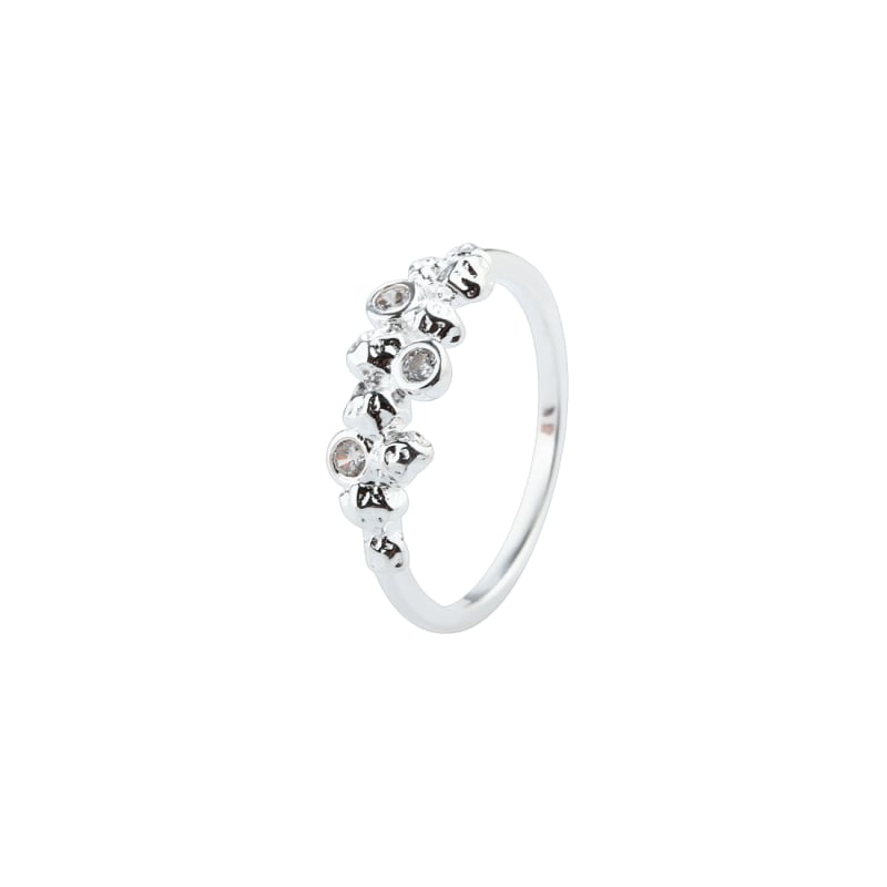 Darling Rock Ring Silver Str 50