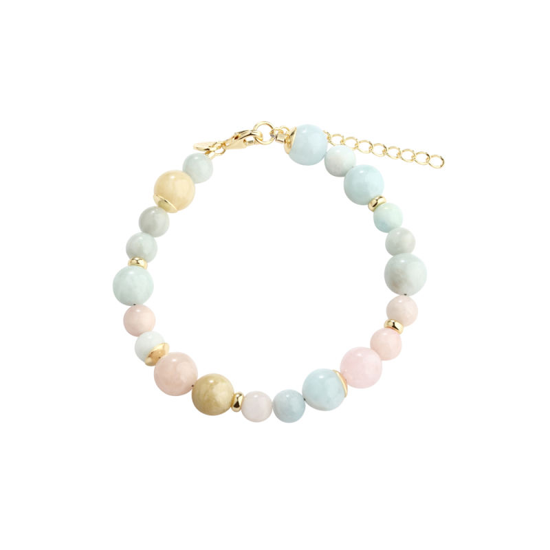 Morganite Dream Bracelet   Golden