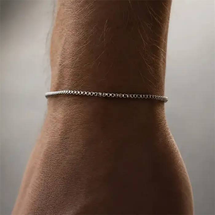 Steel Edge Armbånd - 18mm Herre Armbånd I 316l ædelstål 18-20 Cm