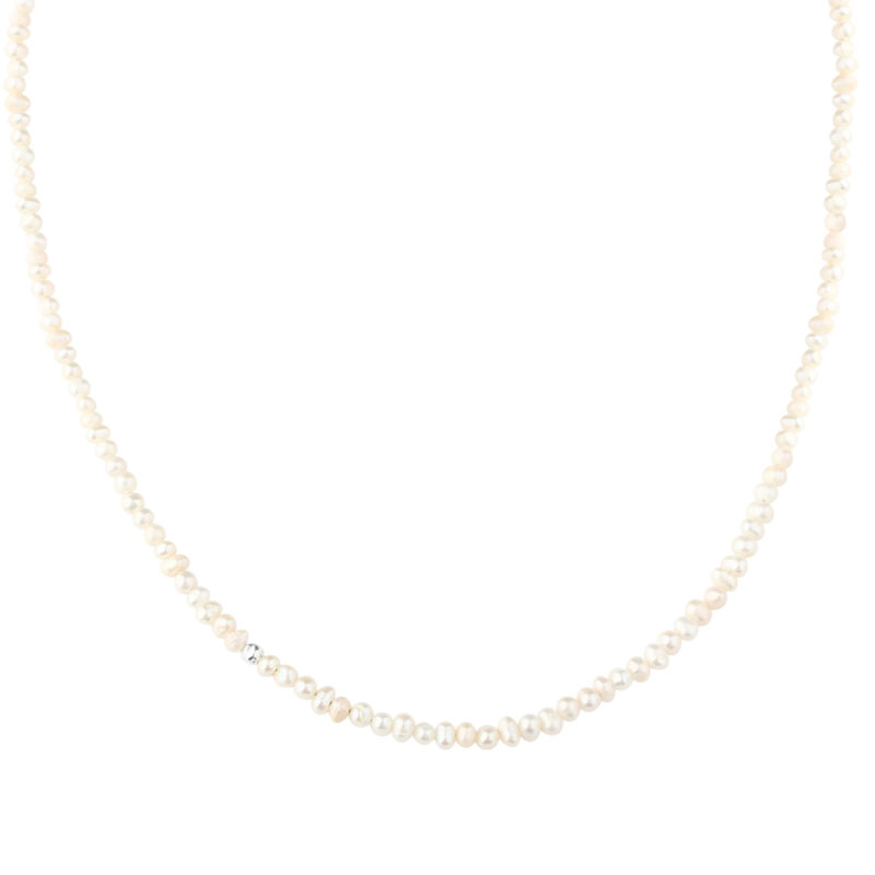 Love Pearls Necklace  Silver