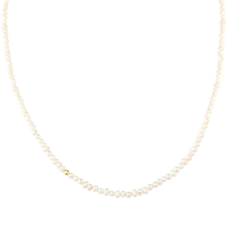 Love Pearls Necklace  Golden