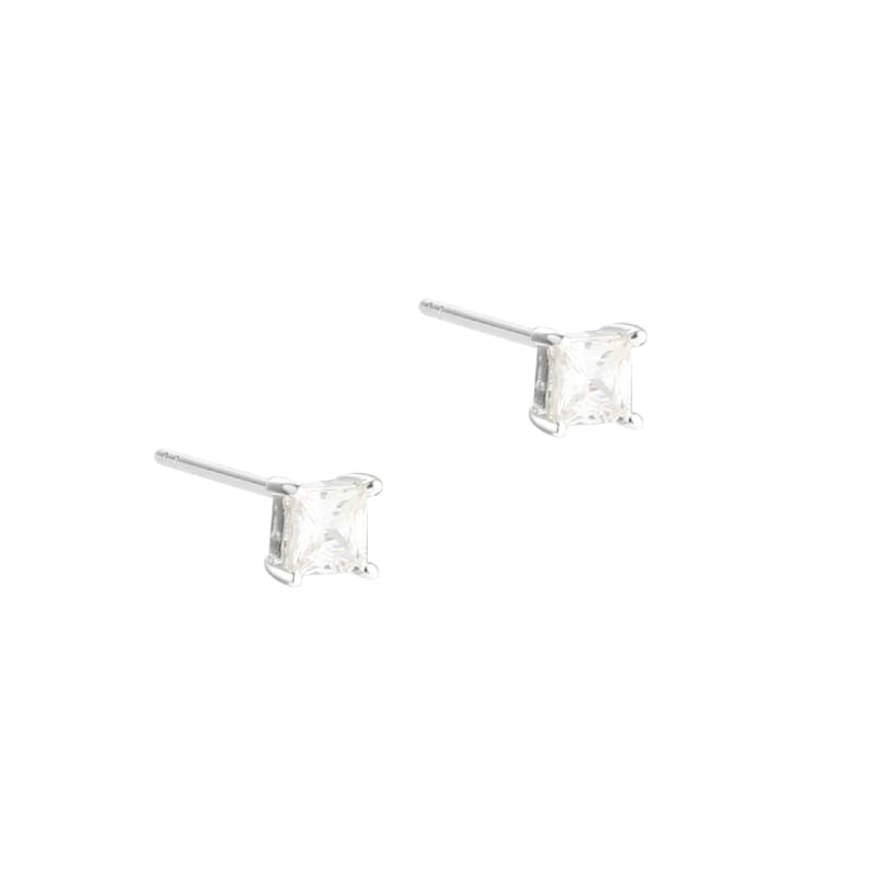 Edge Small Earstud   Silver