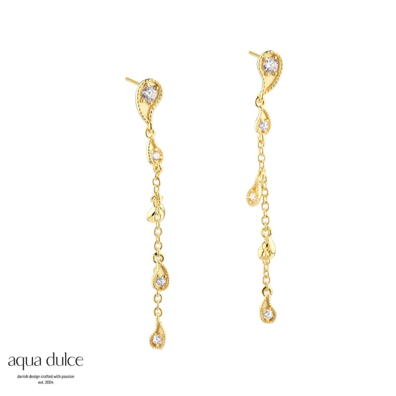 Long Vims Earring  Golden