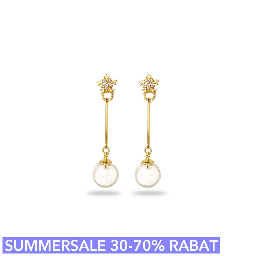øreringesæt - Ornamental Snow - 18 Karat Forgyldning - Limited